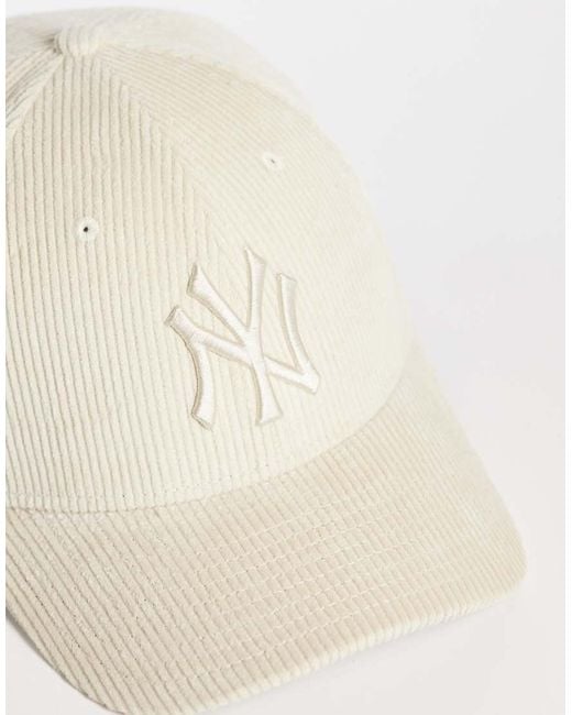 KTZ Natural Ny Yankees 9forty Tonal Cord Cap for men