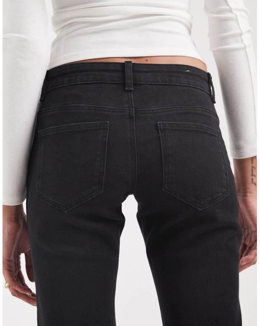 ONLY White Lola Super Low Waist Flared Jeans