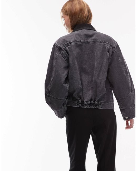 ARKET Black Canvas Barn Jacket