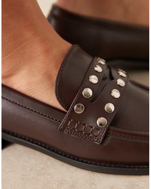 Raid Natural Ferney Studded Loafers