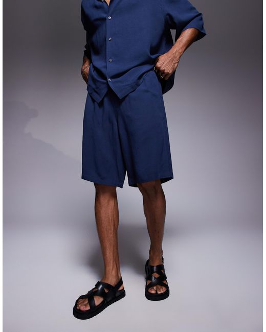 Short d'ensemble long ASOS pour homme en coloris Blue