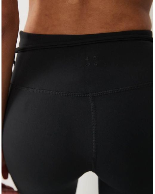 4505 White Kick Flare Yoga legging With Tie Waist Detail