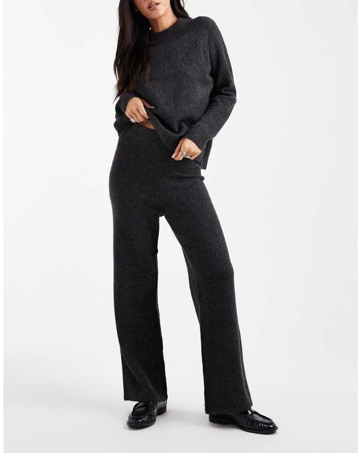 New Look Black Co-ord Knitted Trousers