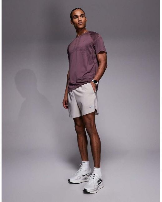 Nike Purple Challenger Dri-Fit 5 Inch Shorts for men