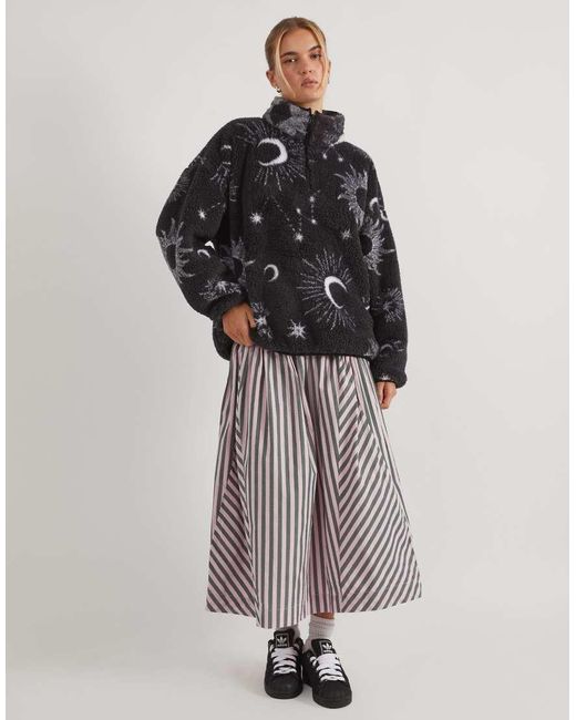 Skinnydip London Black London Celestial Longline Fleece