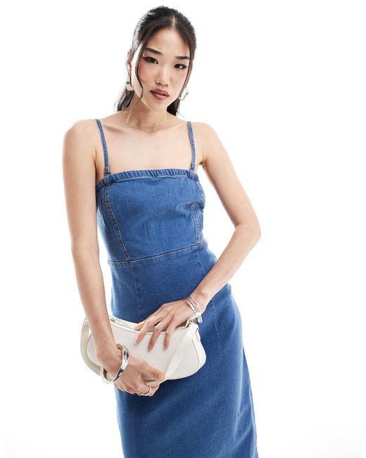 Nobody's Child Blue Hampton Bandeau Midi Dress