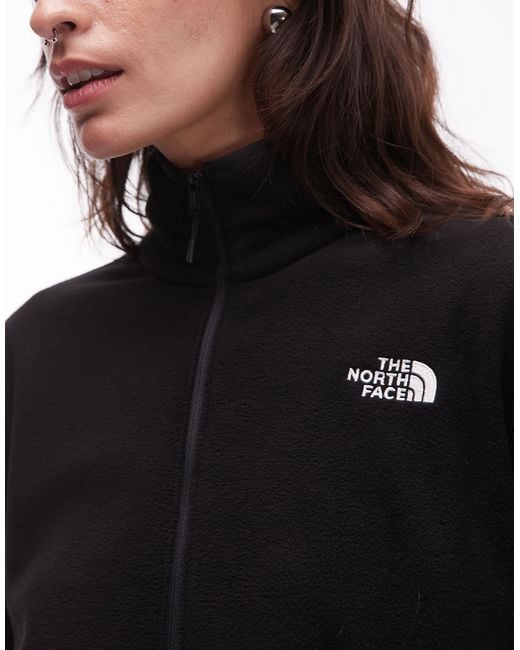 The North Face Black – glacier – kurze fleece-jacke