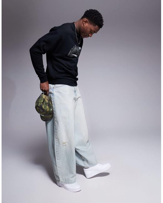 ASOS – oversize-pullover in Blue für Herren