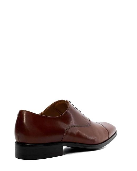 Dune Brown Wide Fit Solver Wf Oxford Shoes for men