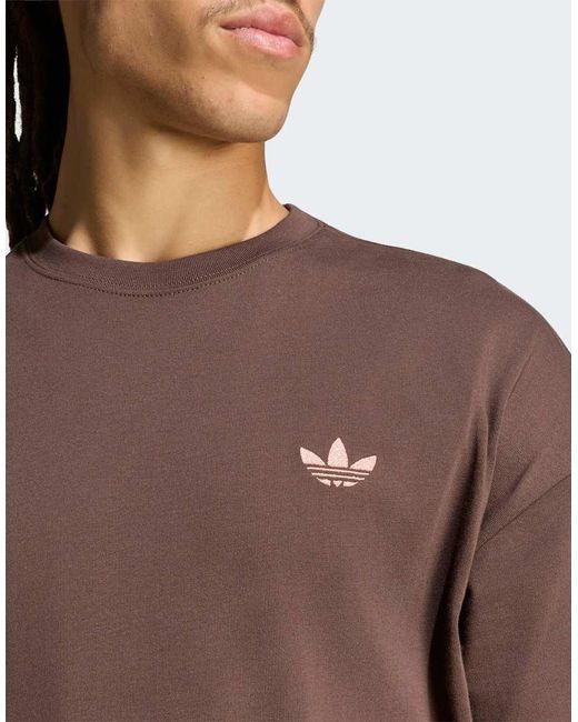 Adidas Originals Brown Paris Gfx Tee for men