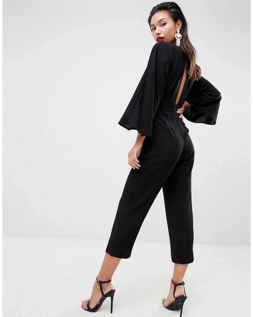 black kimono jumpsuit