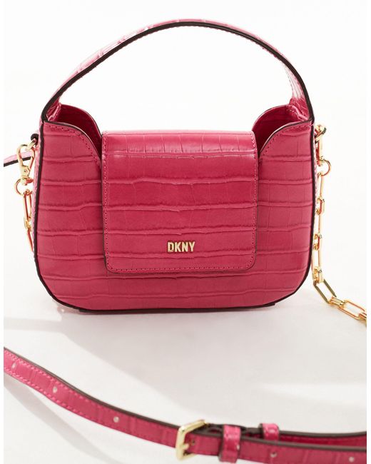 DKNY Blue Arden Top Handle Bag With Cross Body Strap