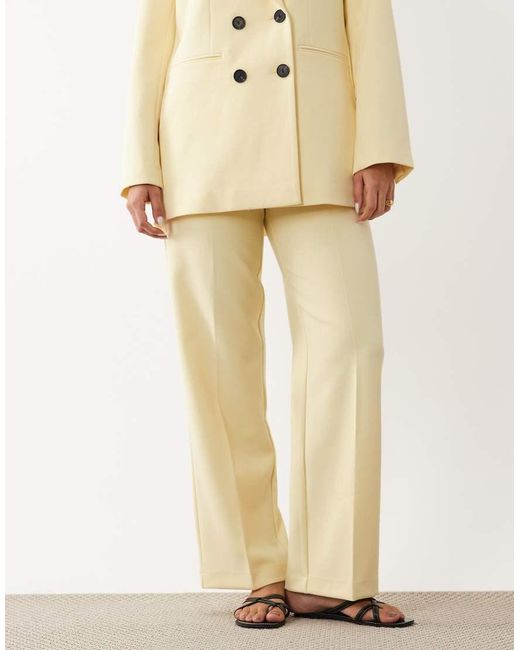 Y.A.S Natural Tailored Wide Leg Trouser Co-ord