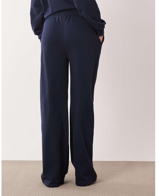 Six Stories Blue Bridal Script 'Wifey Club' Sweat Pants Co-Ord