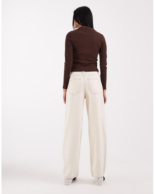 ONLY Brown Frankie High Waist Barrel Jeans