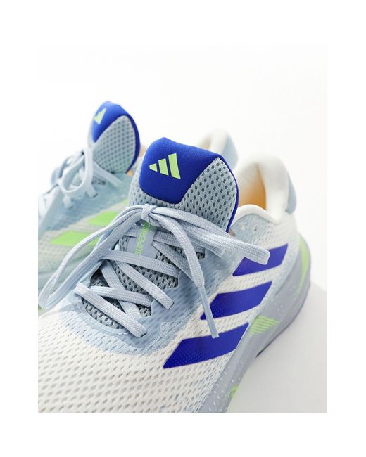 Adidas - running supernova stride - sneakers bianche, blu e verdi di Adidas Originals in Blue da Uomo