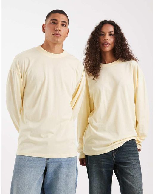 Collusion Natural Unisex Long Sleeve T-shirt