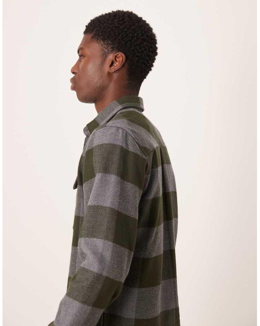 Barbour Gray Bertow Relaxed Gingham Shirt for men