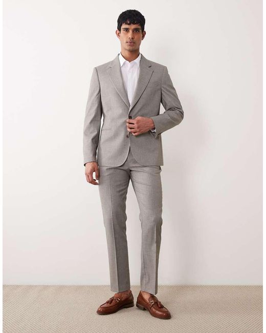 ASOS Gray Slim Suit Jacket for men