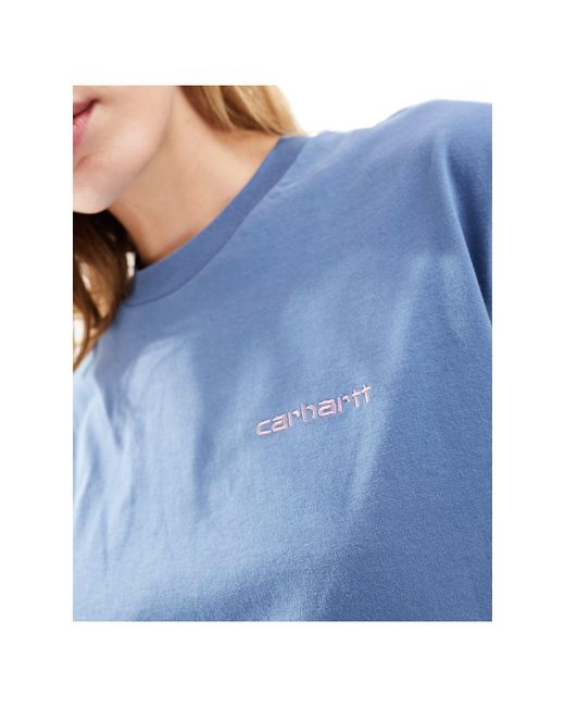 T-shirt con scritta di Carhartt in Blue