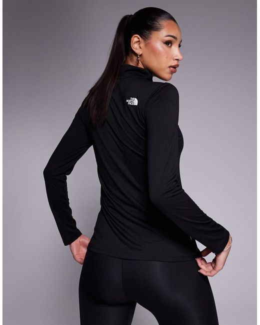 The North Face Blue Training Flex 1/4 Logo Top