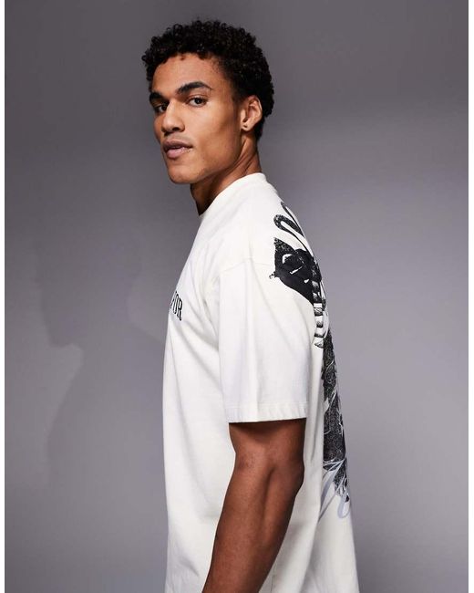 Good For Nothing Gray Oversized T-shirt for men