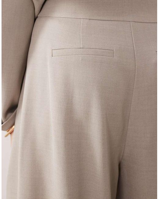 ARRANGE Natural Pleat Front Wide Leg Pants