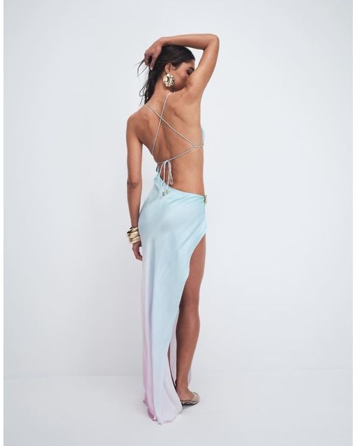 Cin Cin White Villa Moonstone Cut Out Maxi Dress