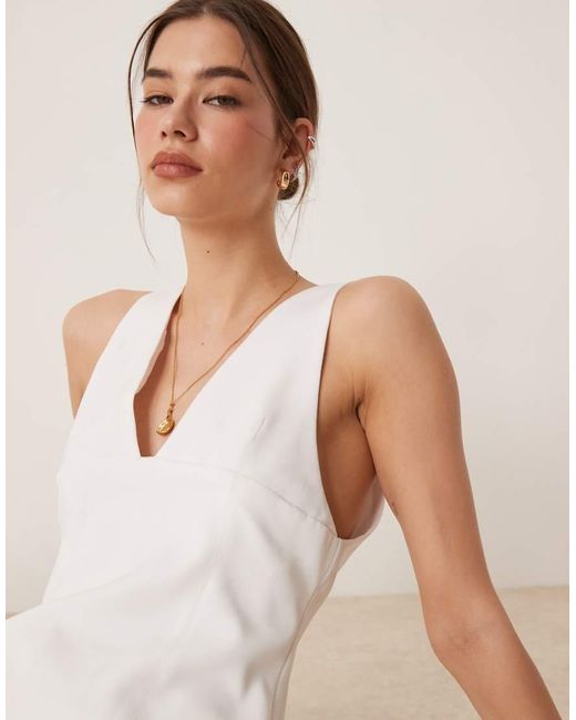 Glamorous White V-Neck Top