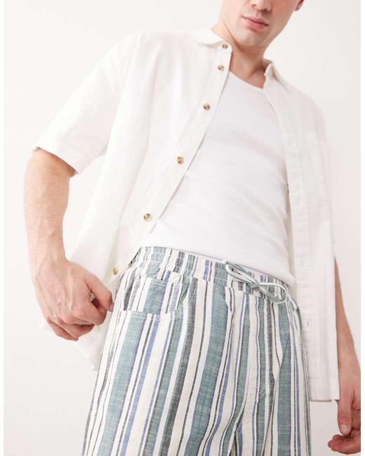 ASOS White baggy Elasticated Pants for men