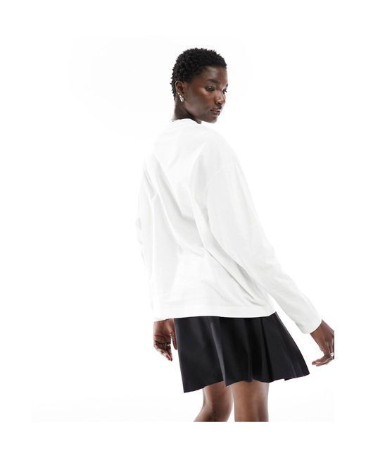Summerdale - maglietta a maniche lunghe premium oversize bianca di Dickies in White