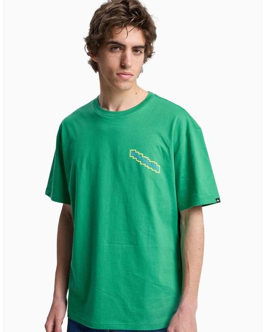 Quiksilver Green Ev Glass Of Short Sleeve T-Shirt for men