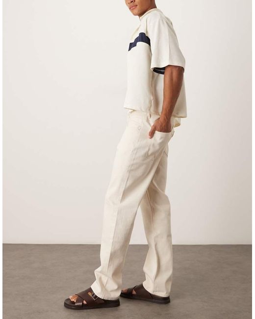 Vaqueros De Pernera Recta Suelta Ocean De -Blanco ARKET de hombre de color White