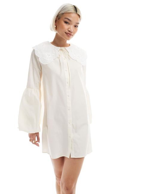 Miss Selfridge White – hängerbluse