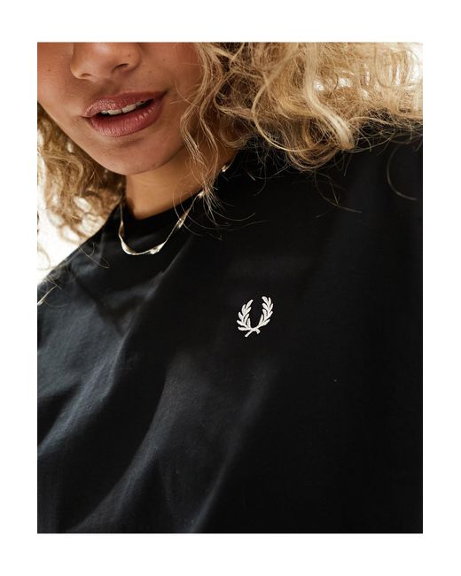 Fred Perry Black Crew Neck T-shirt