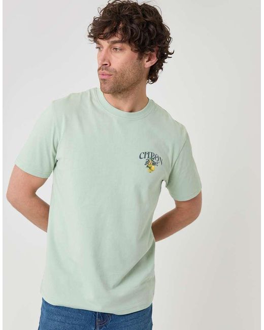 Threadbare Gray Relaxed Fit Graphic Cotton T-Shirt for men