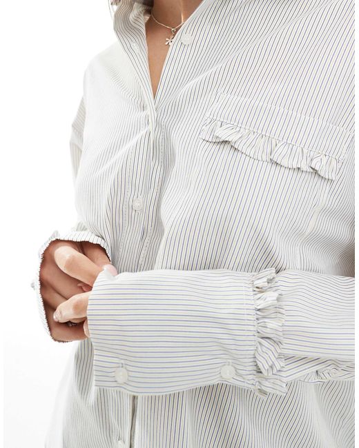 ASOS White – oversize-hemd