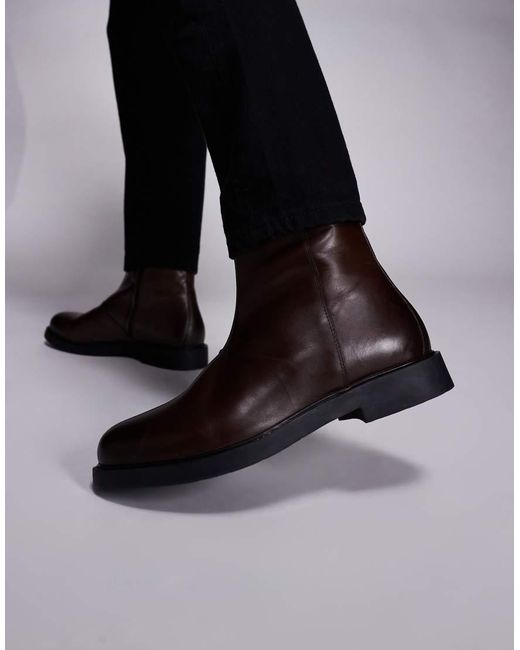 ASOS Black Chelsea Boot for men