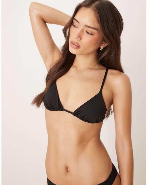 Calvin Klein Natural Luxe Triangle Tie Bikini Top