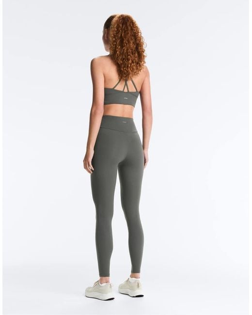 Oysho Gray Comfortlux High-Rise Ankle-Length Leggings