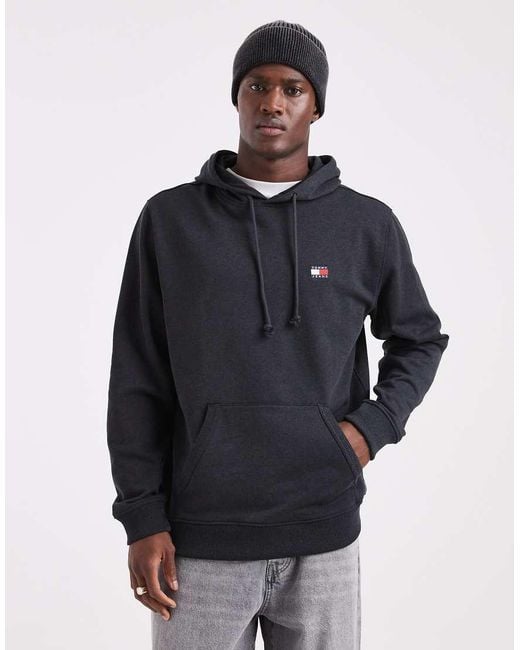 Tommy Hilfiger Blue Chest Flag Logo Hoodie for men