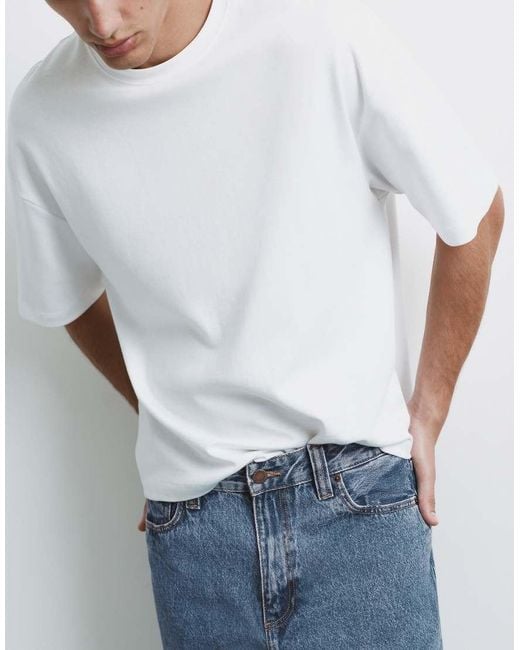Pull&Bear White Standard Jeans for men