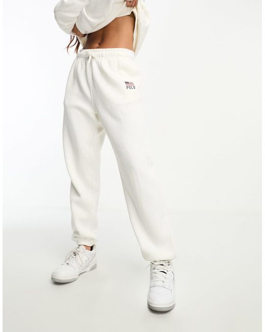 Polo Ralph Lauren – jogginghose in Weiß | Lyst DE