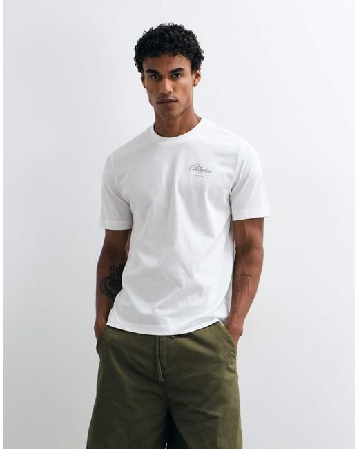 Mango Gray Graphic T-shirt for men