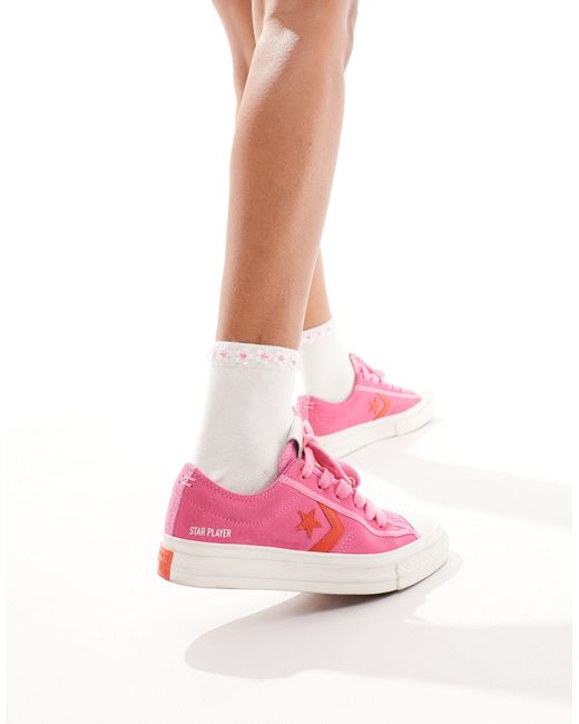 Converse Pink – star player 76 ox – sneaker