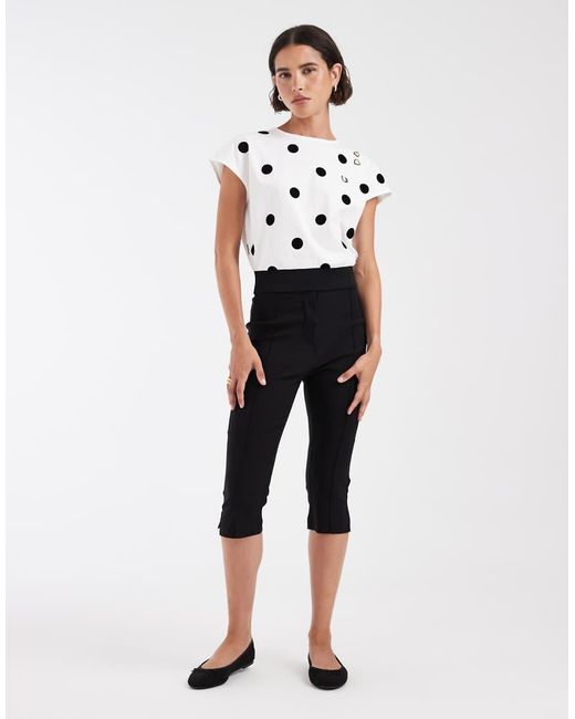 Fred Perry Natural X Amy Winehouse Flocked Polka Dot Top