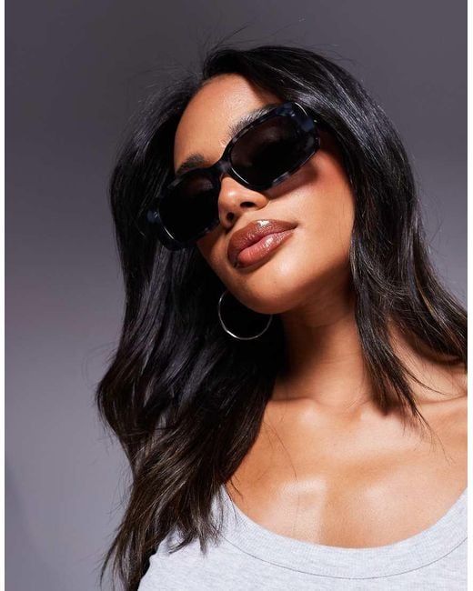 Quay Black Quay Karma Rectangular Sunglasses