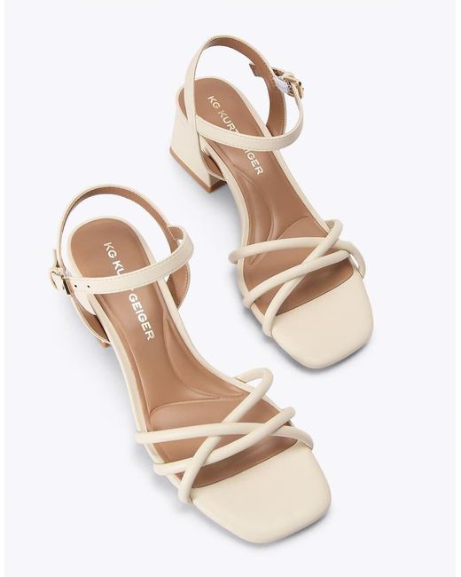 KG by Kurt Geiger Natural Sable Heeled Sandals