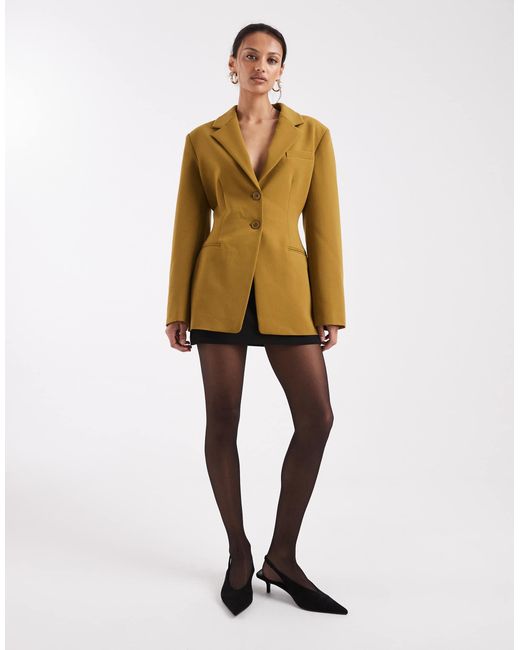 ASOS Metallic Cinch Blazer
