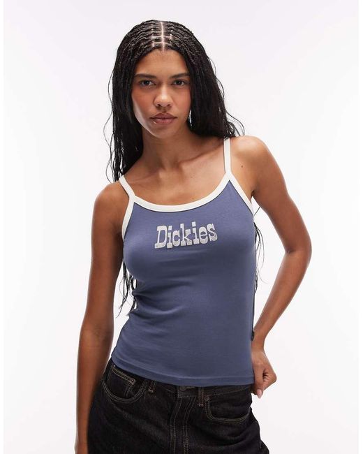 Dickies Blue Vernal Logo Vest